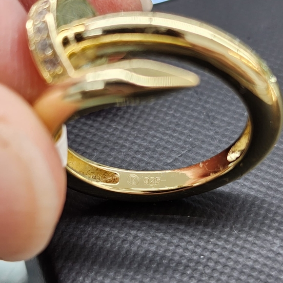 NEW Sterling Silver 925 Nail Ring - Picture 5 of 5